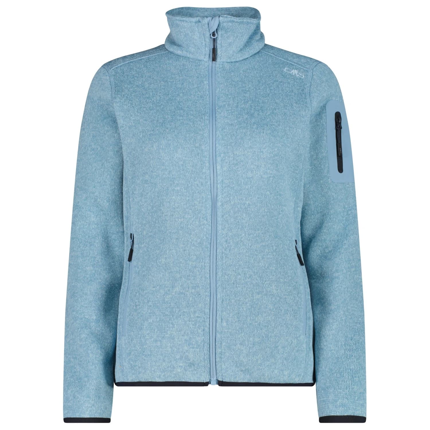 Поларено яке CMP Women's Jacket Jacquard Knitted Fleece jacket - Cool Blue / Sky