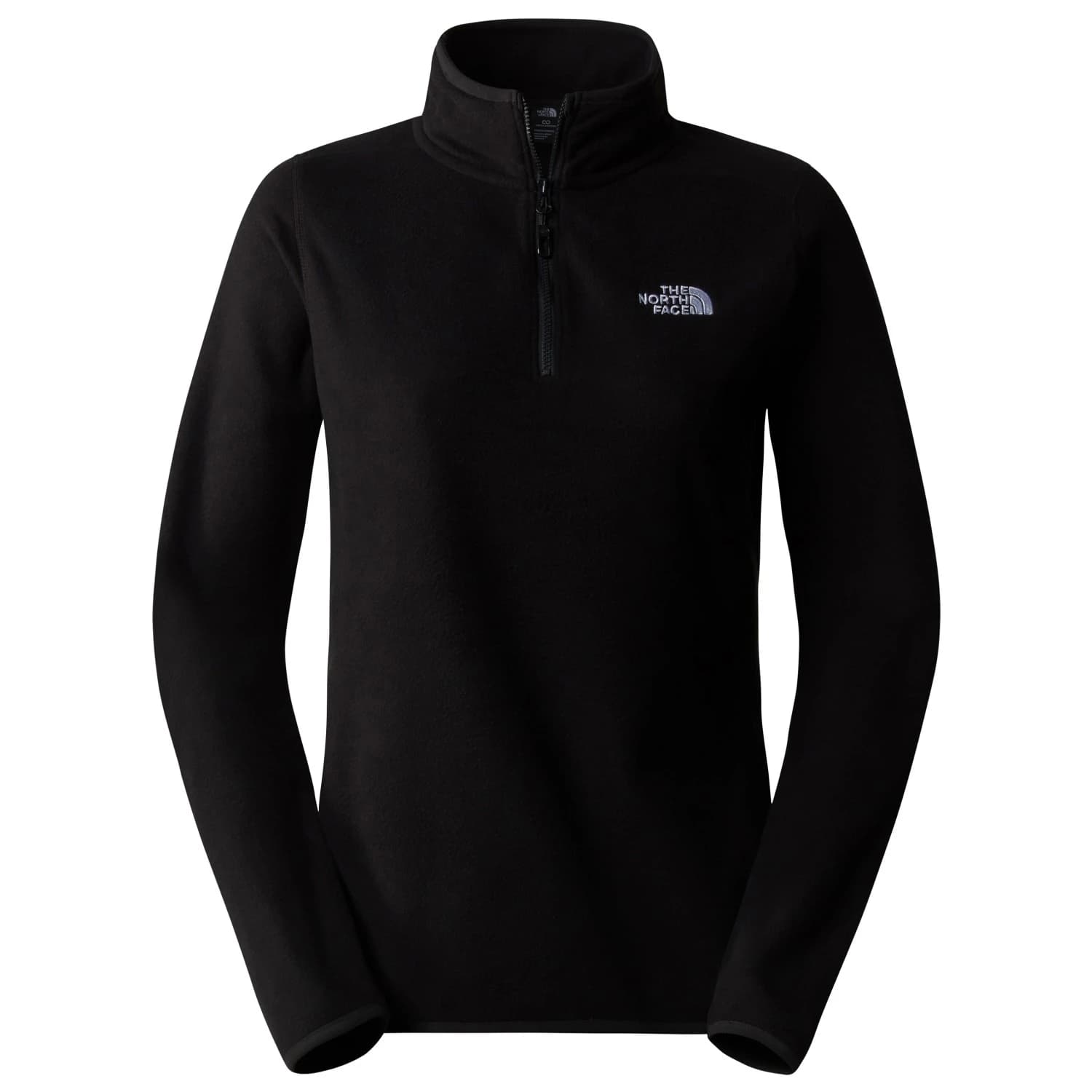 Дамски поларен пуловер The north face Women's 100 Glacier 1/4 Zip Fleece jumper - TNF Black / Black