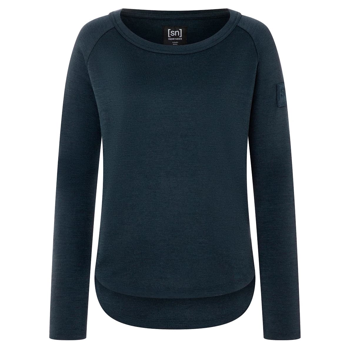 Дамски вълнен пуловер super.natural Women's Everyday Bio Crew Merino jumper - Blueberry