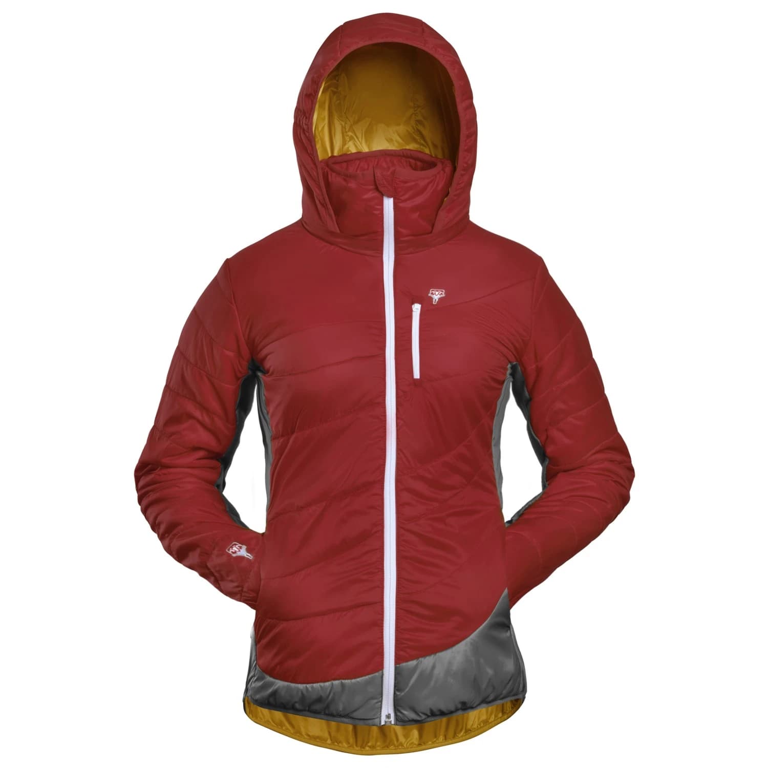 Дамско вълнено яке Grüezi bag Women's Refreshful Silkwool Jacket Insulation jacket - Cherry / Grey