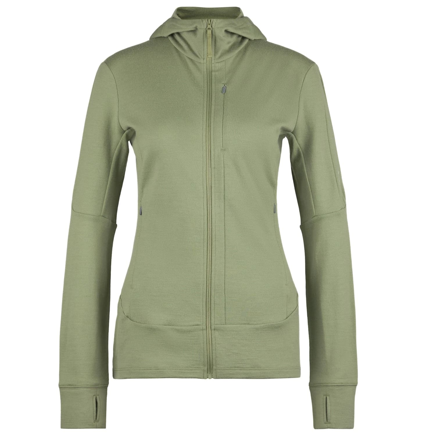 Дамско вълнено яке Icebreaker Women's Merino 260 Quantum IV L/S Zip Hoodie Merino hoodie - Lichen II