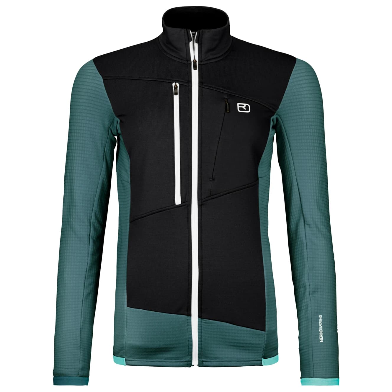 Дамско вълнено яке Ortovox Women's Fleece Grid Jacket Fleece jacket - Dark Arctic Grey