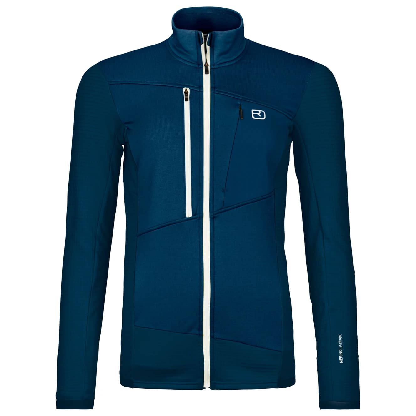 Дамско вълнено яке Ortovox Women's Fleece Grid Jacket Fleece jacket - Deep Ocean