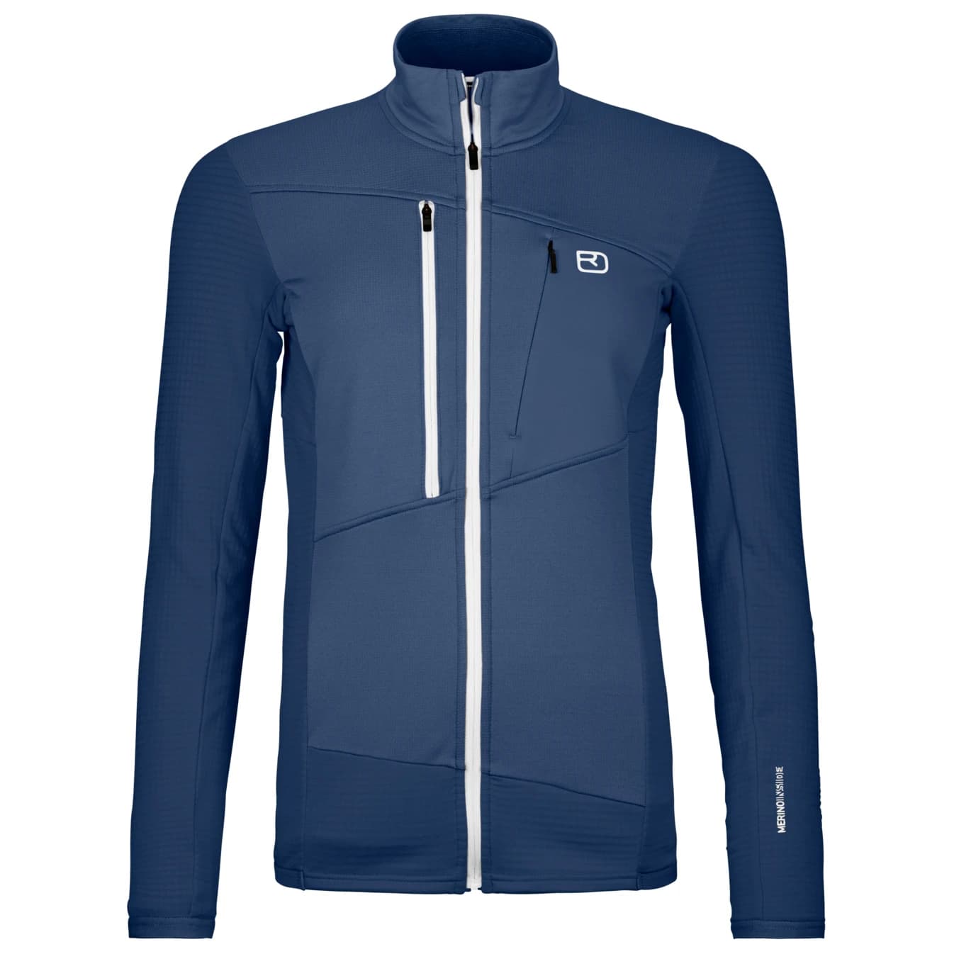 Дамско вълнено яке Ortovox Women's Fleece Grid Jacket Fleece jacket - Blue Nunatak