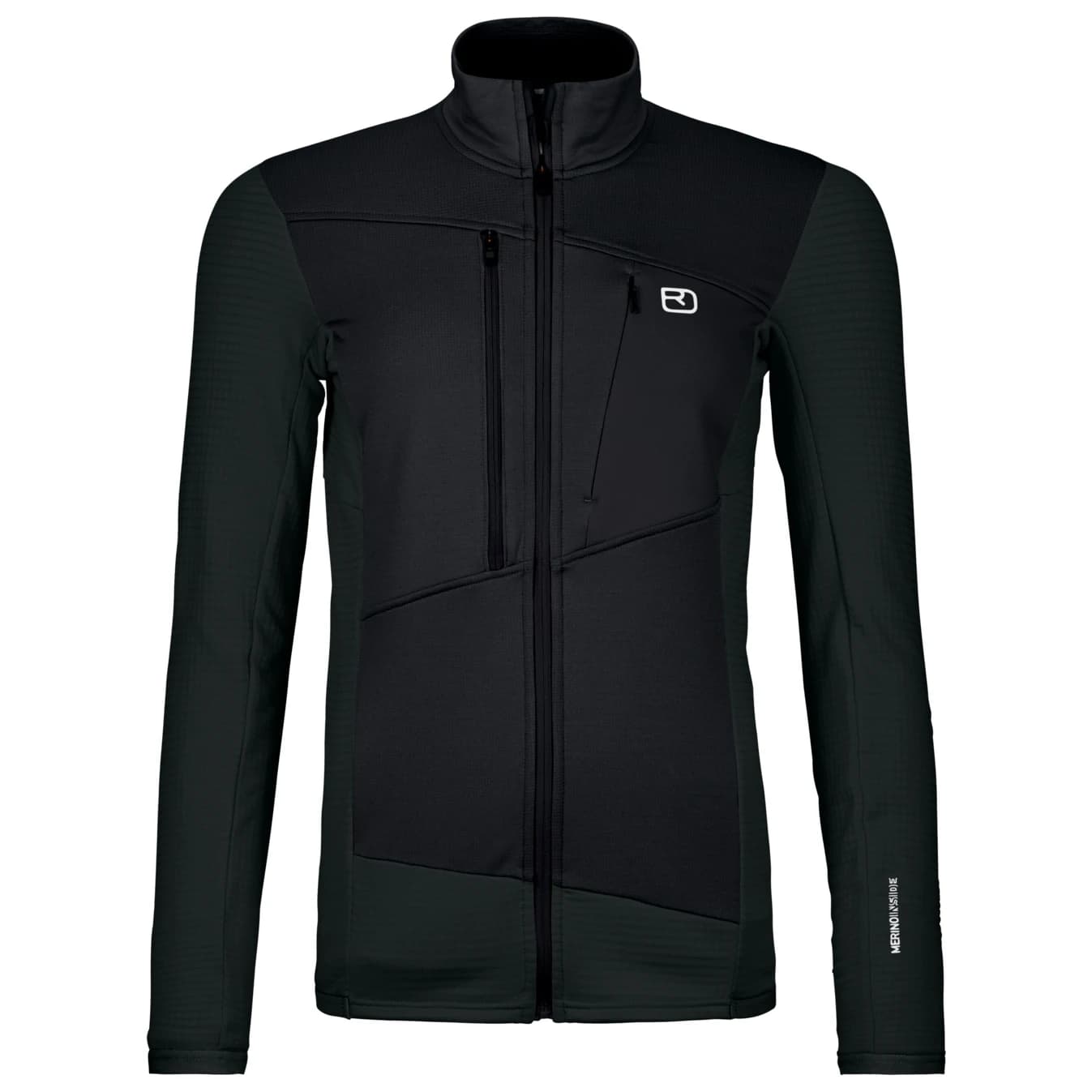 Дамско вълнено яке Ortovox Women's Fleece Grid Jacket Fleece jacket - Black Raven