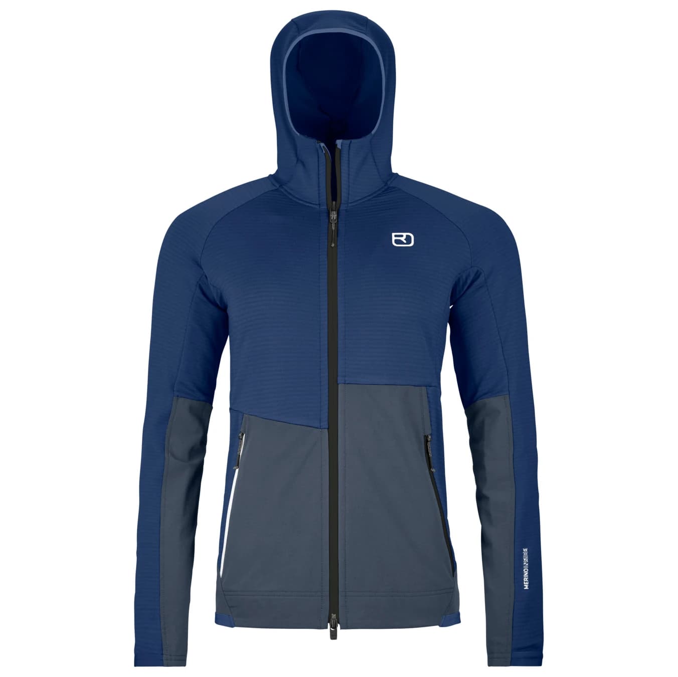 Дамско поларено яке Ortovox Women's Fleece Rib Hoody Fleece jacket - Blue Nunatak