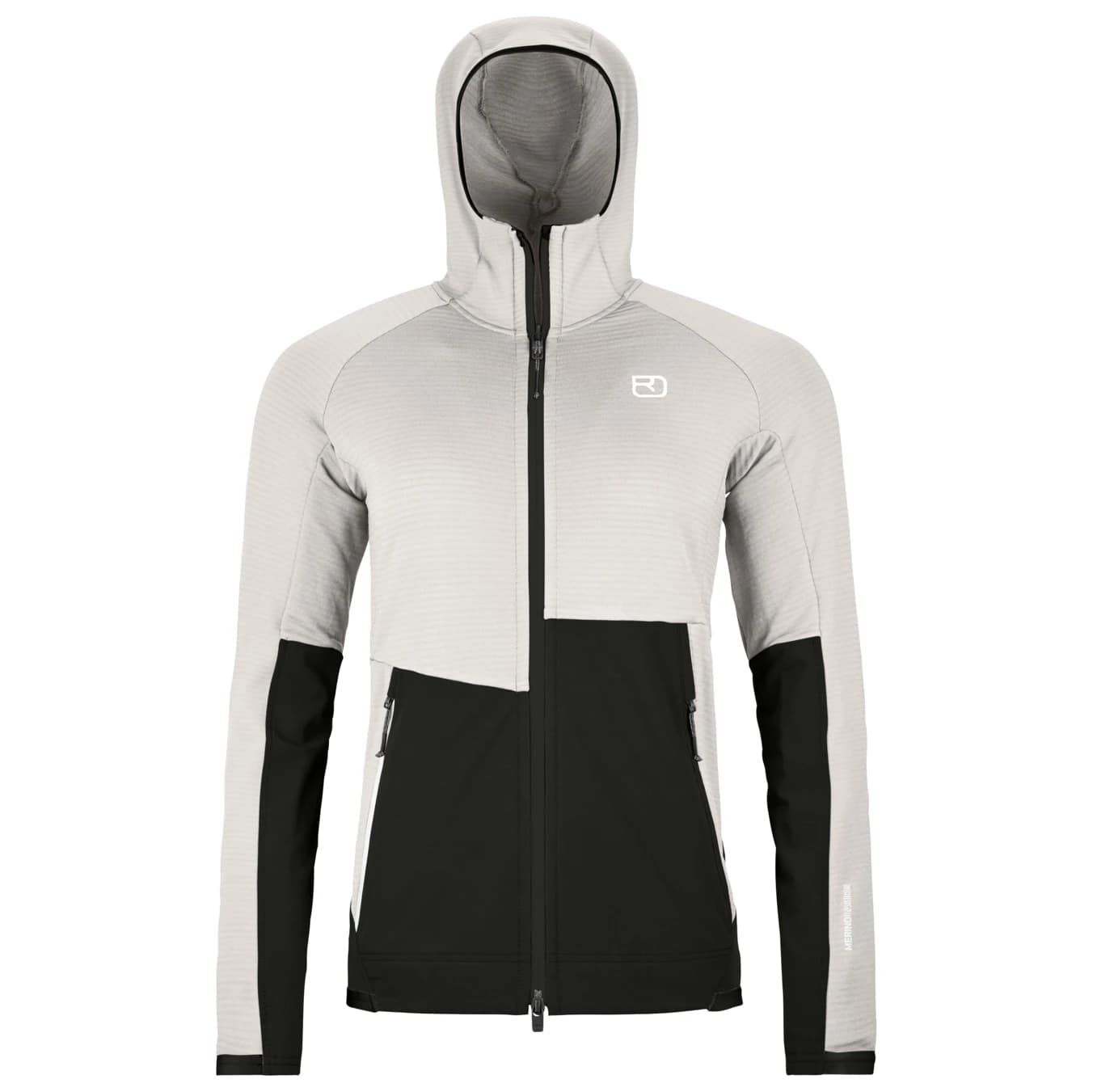 Дамско поларено яке Ortovox Women's Fleece Rib Hoody Fleece jacket - White Tea