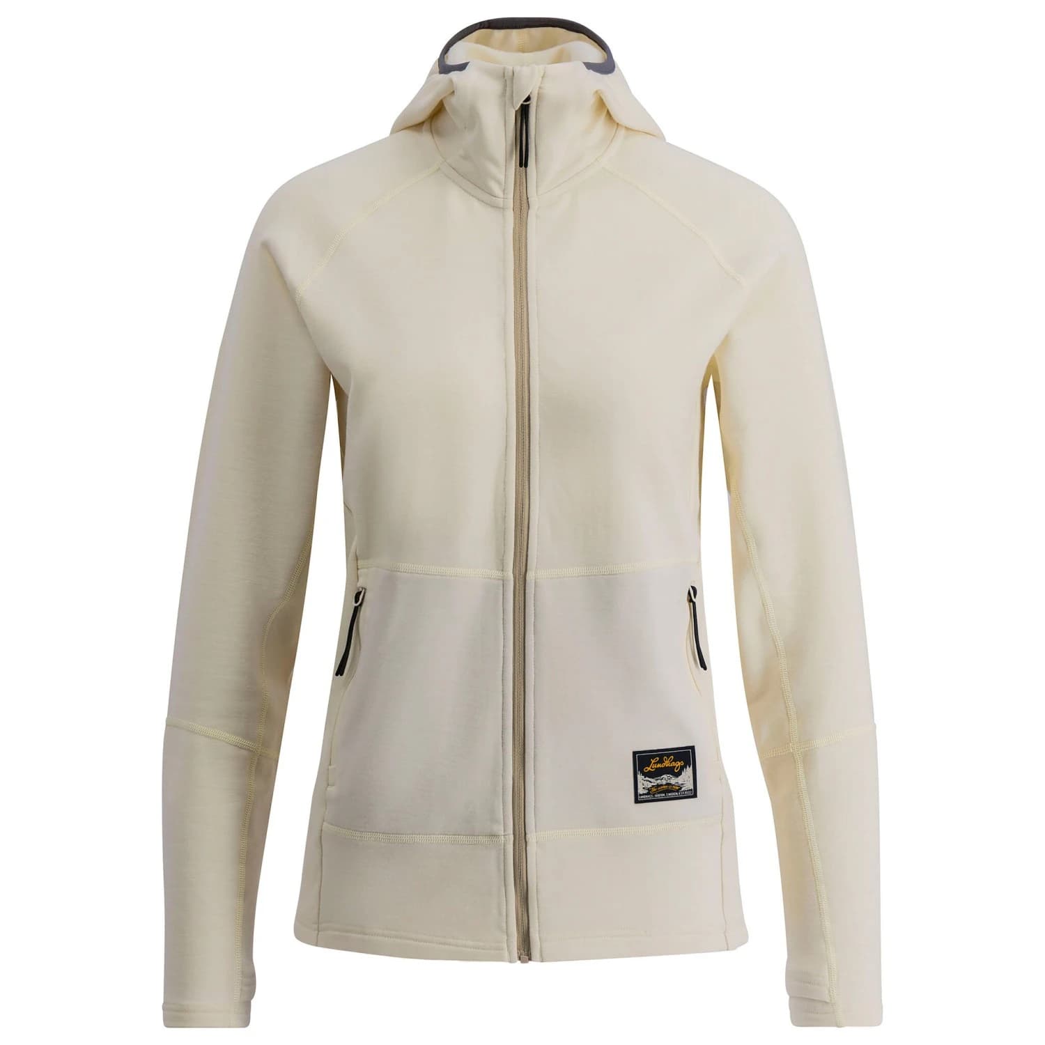 Дамско вълнено яке Lundhags Women's Tived Merino Hoodie Merino hoodie - Chalk White