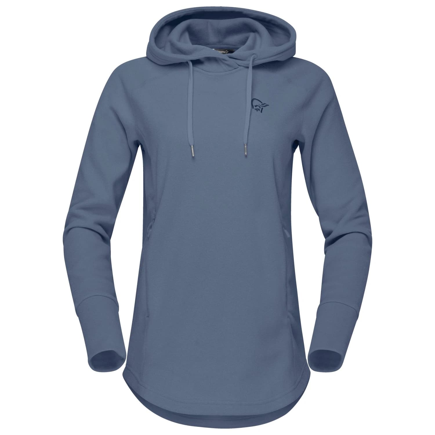 Дамски поларен пуловер Norrøna Women's Femund Warm2 Hood Fleece jumper - Vintage Indigo