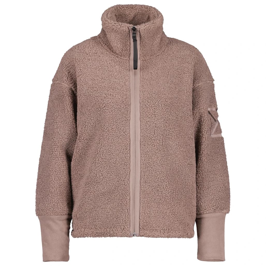 Дамско поларено яке Didriksons Women's Mella Full-Zip 3 Fleece jacket - Bark