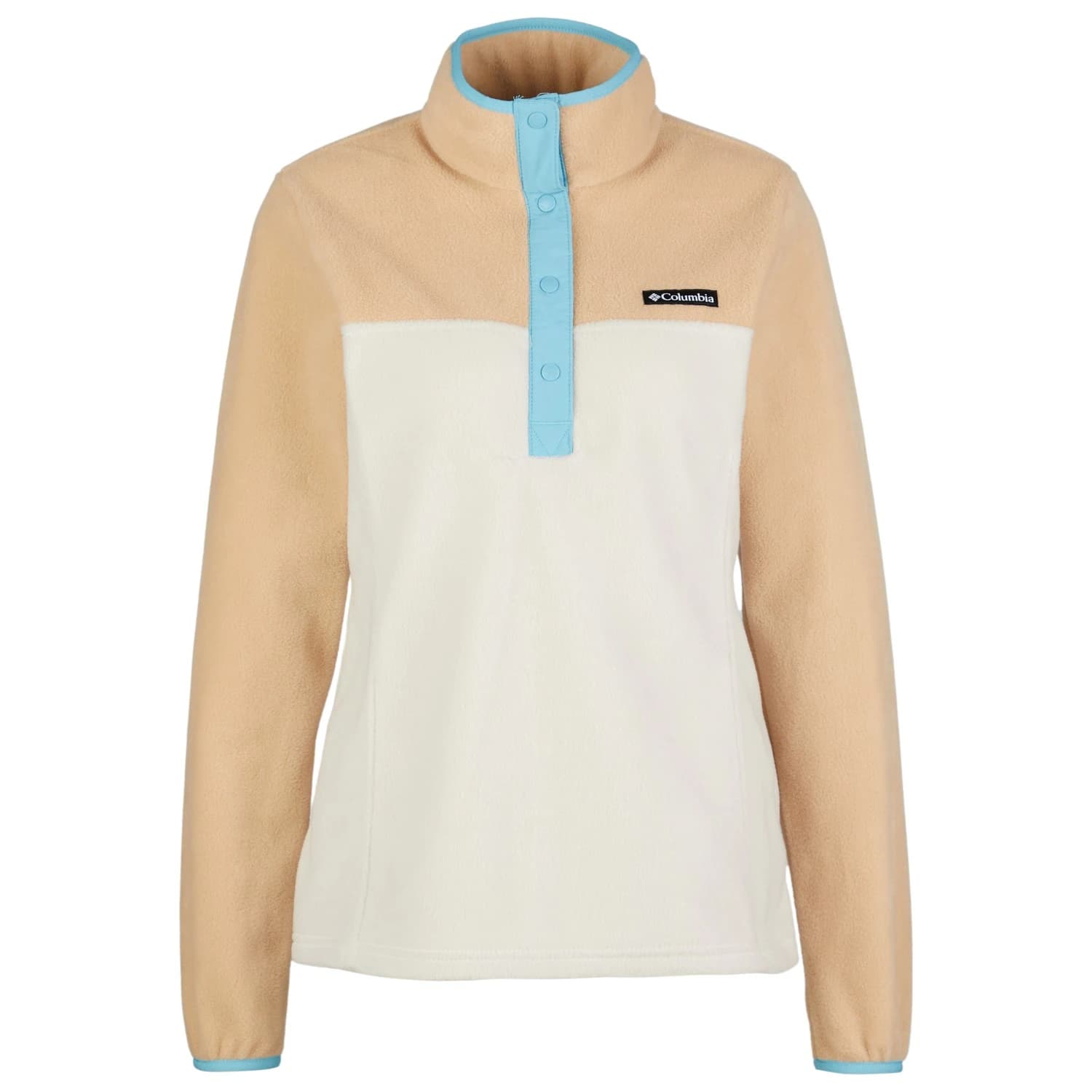 Дамски поларен пуловер Columbia Women's Benton Springs 1/2 Snap Pull Over II Fleece jumper - Dark Stone / Canoe / Vintage Blue