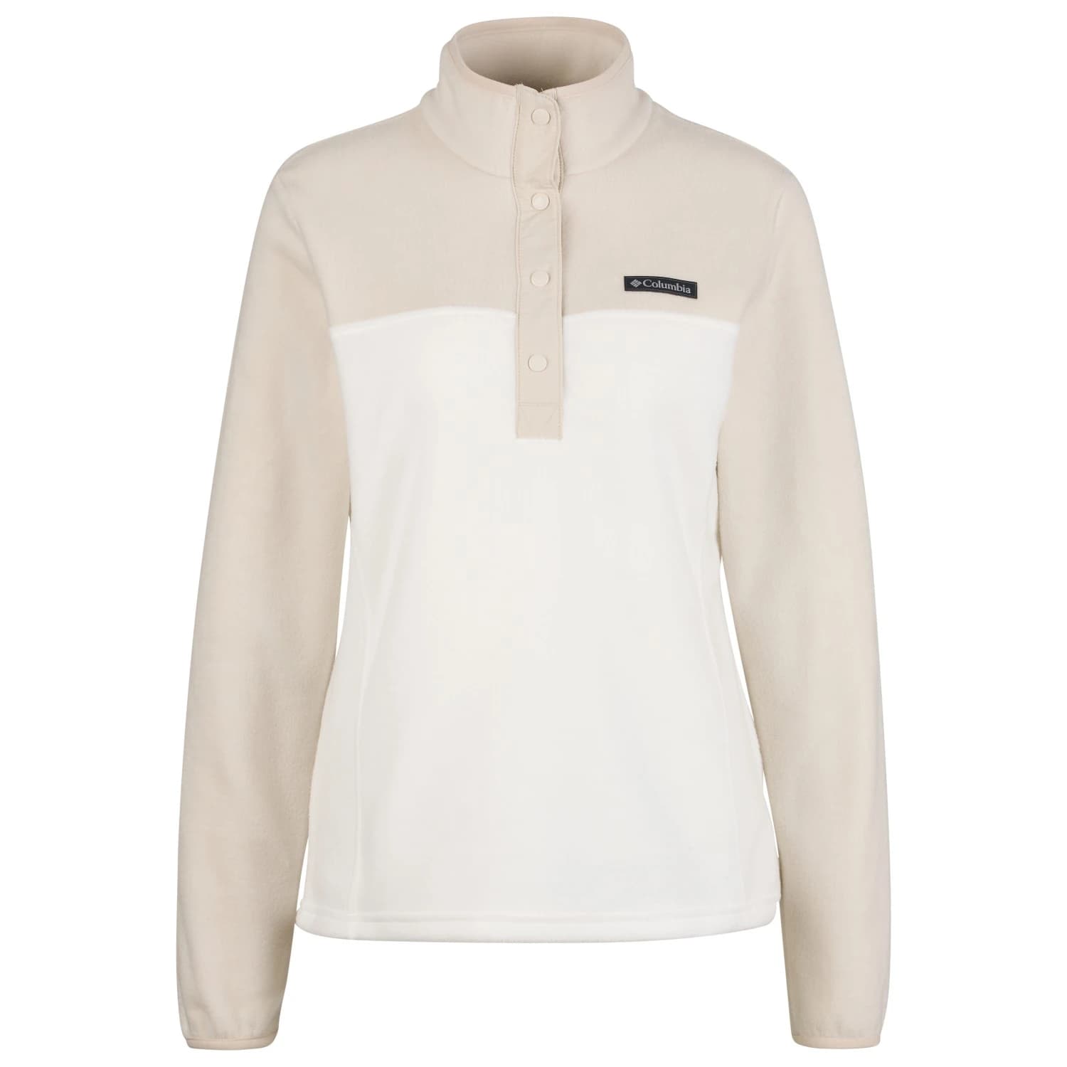 Дамски поларен пуловер Columbia Women's Benton Springs 1/2 Snap Pull Over II Fleece jumper - Sea Salt / Dark Stone