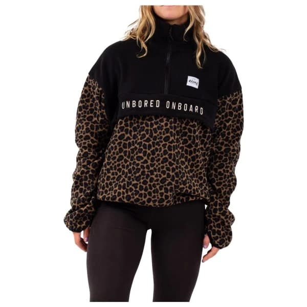 Поларен пуловер Eivy Women's Ball Fleece Fleece jumper - Black / Leopard