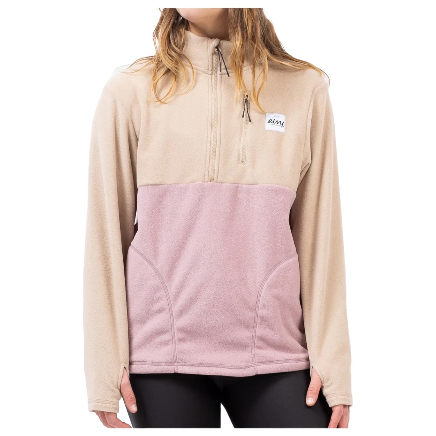 Дамски поларен пуловер Eivy Women's Techlight Halfzip Fleece Fleece jumper - Sand Faded Woodrose