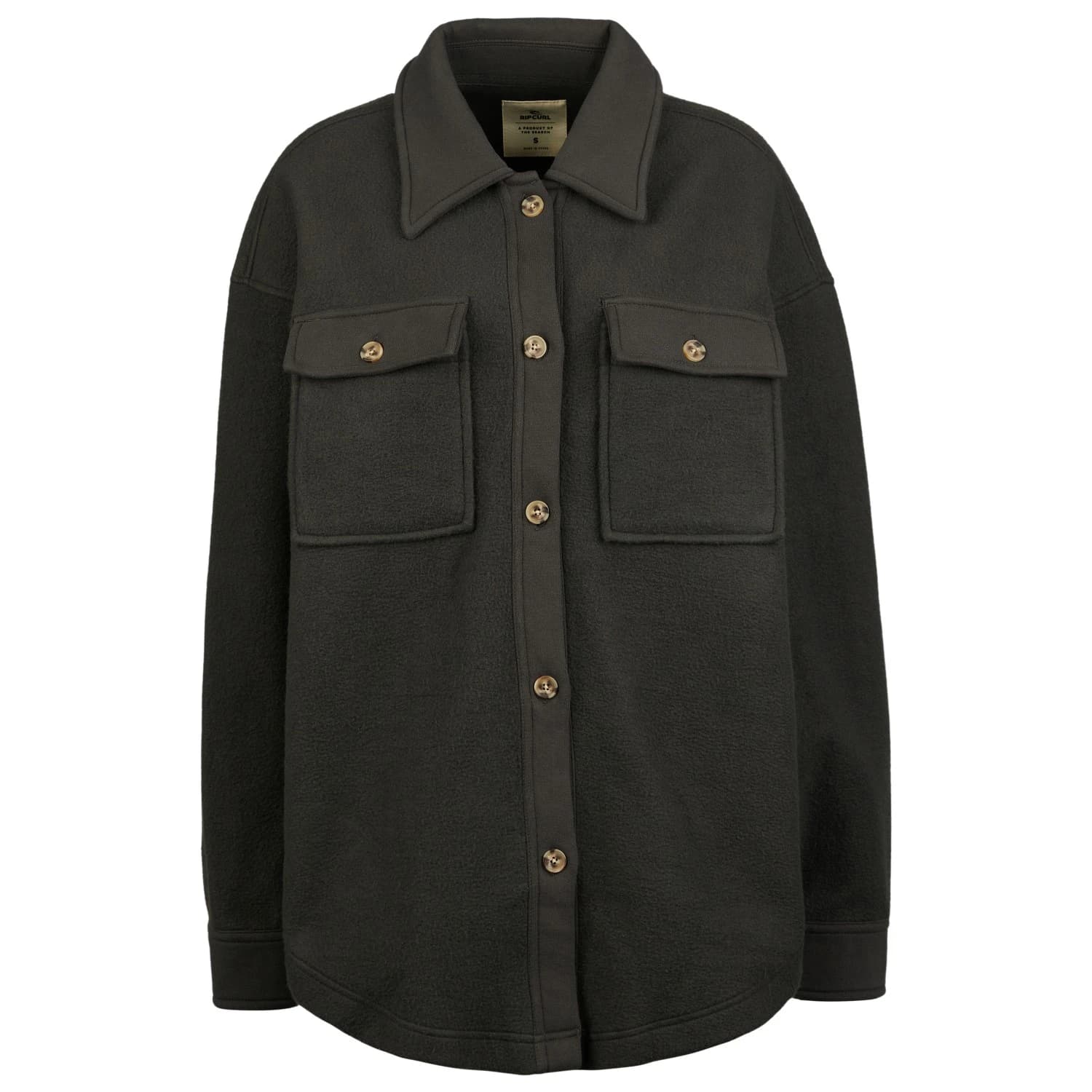 Дамско поларено яке Rip Curl Women's High Tide Fleece Shacket Fleece jacket - Washed Black