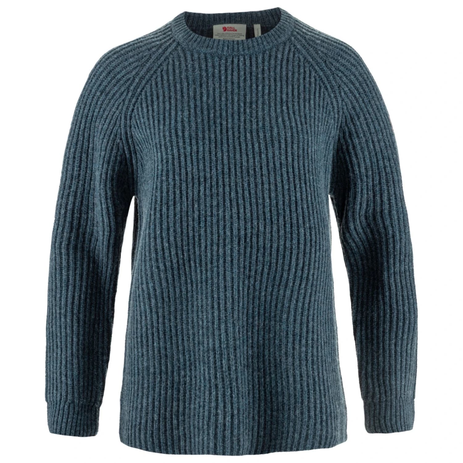 Дамски вълнен пуловер Fjällräven Women's Övik Rib Sweater Wool jumper - Navy