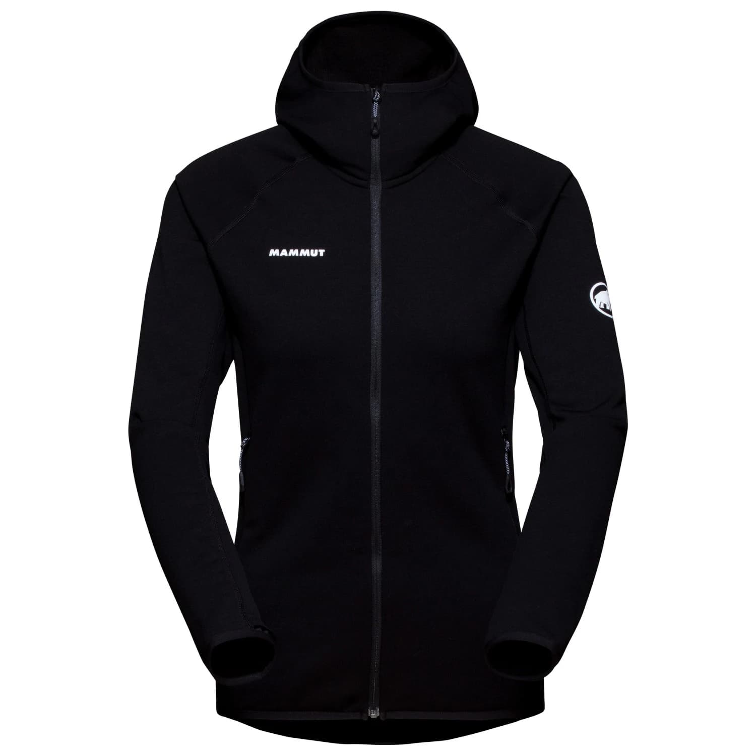 Дамско поларено яке Mammut Women's Aconcagua Midlayer Hooded Jacket Fleece jacket - Black
