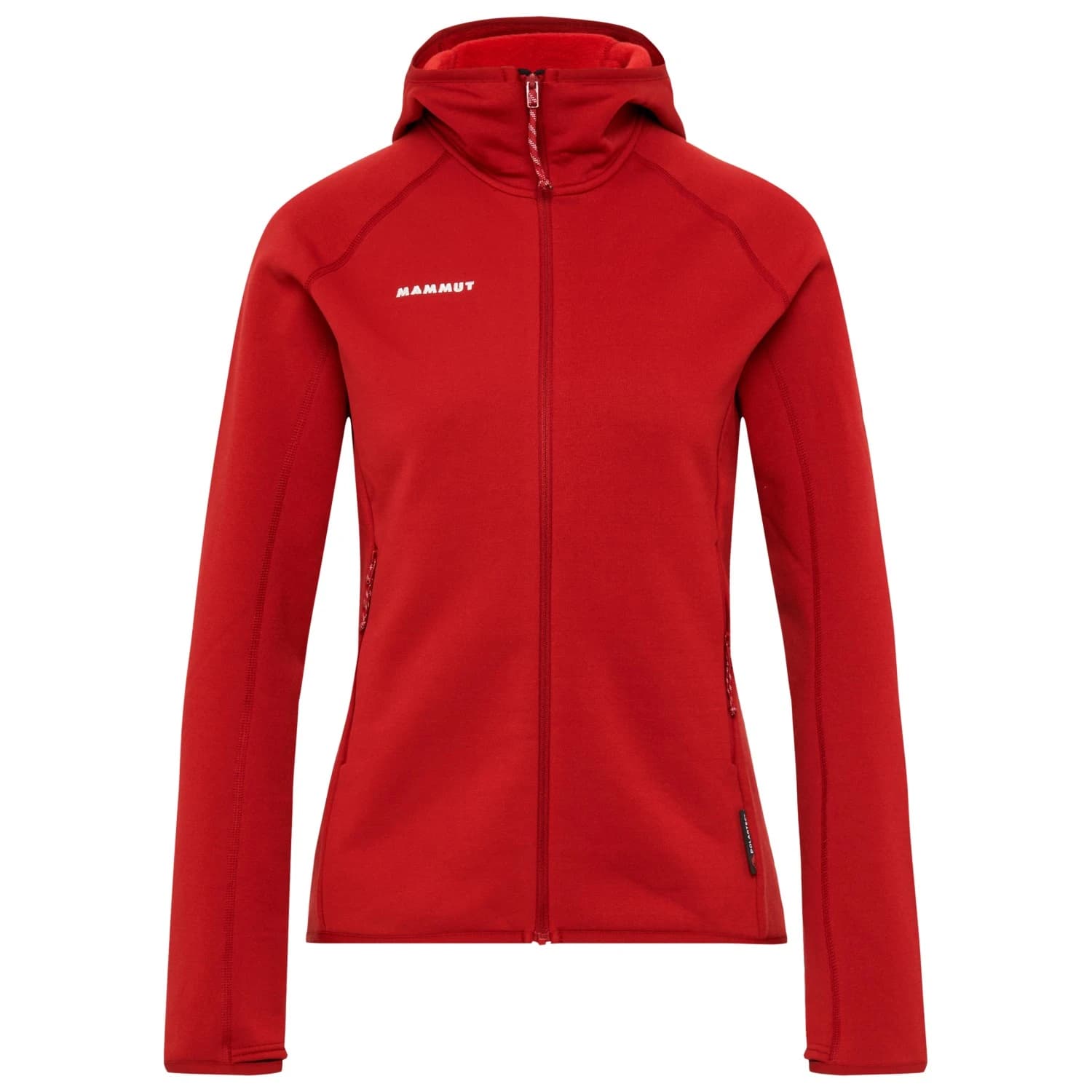 Дамско поларено яке Mammut Women's Aconcagua Midlayer Hooded Jacket Fleece jacket - Dark Mammut Red