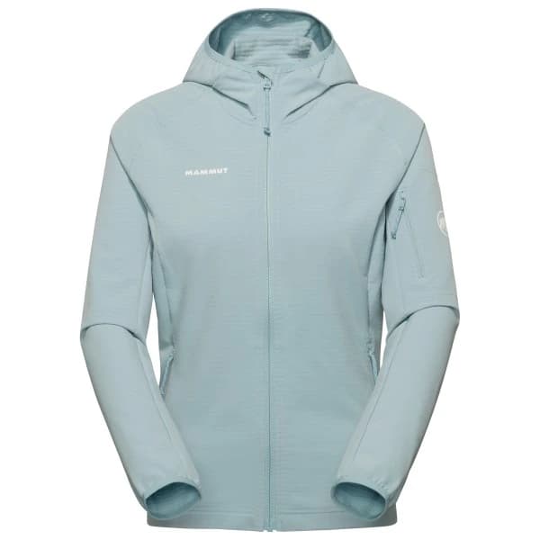 Дамско софтшел яке Mammut Women's Madris Light Midlayer Hooded Jacket Fleece jacket - Nebla