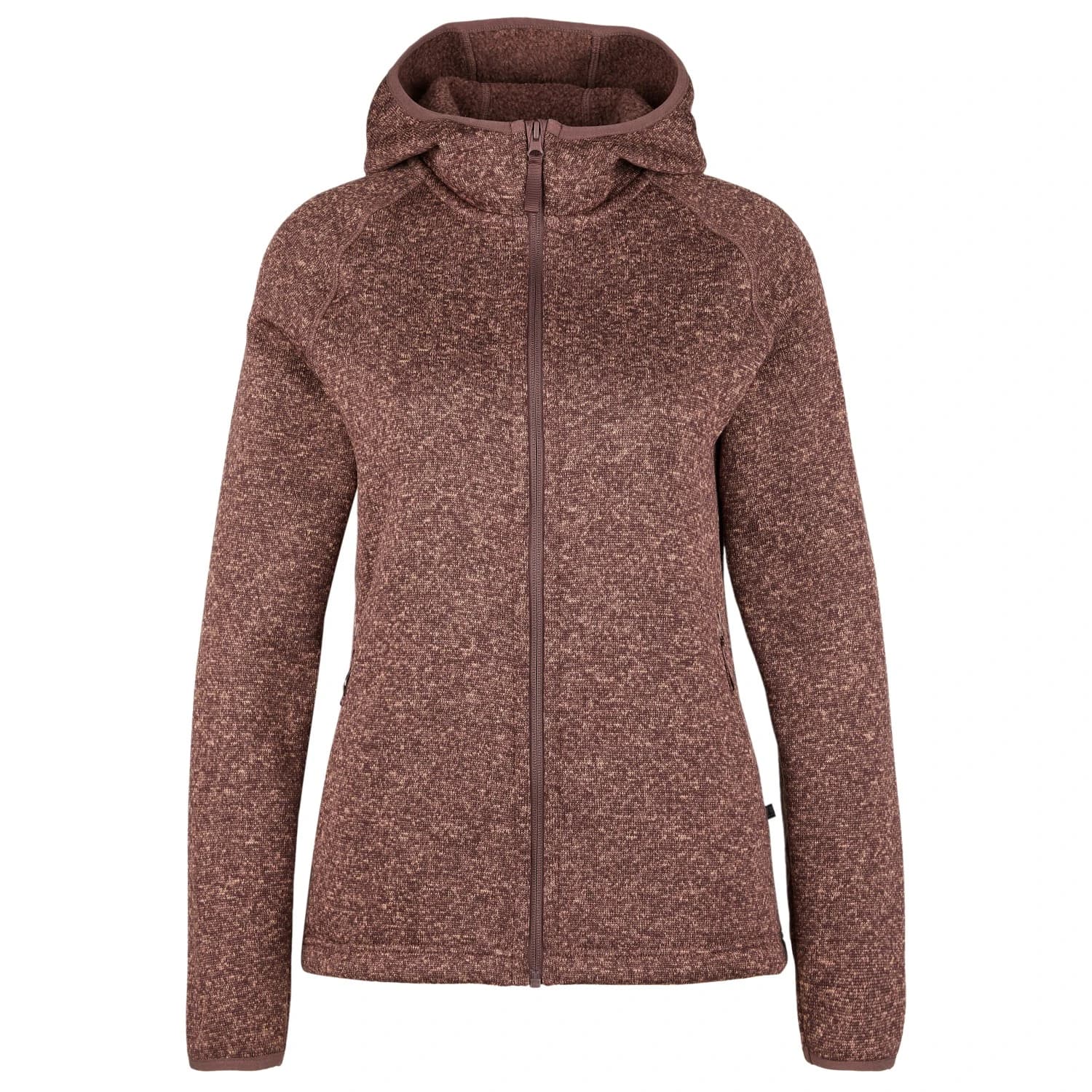 Дамско поларено яке Heber peak Women's CrownHe. II Knit Zip Hoody Fleece jacket - Dark Berry / Melange
