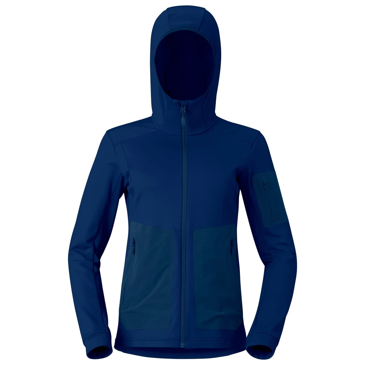 Дамско поларено яке Norrøna Women's Falketind Warm2 Stretch Hood Fleece jacket - Indigo Night