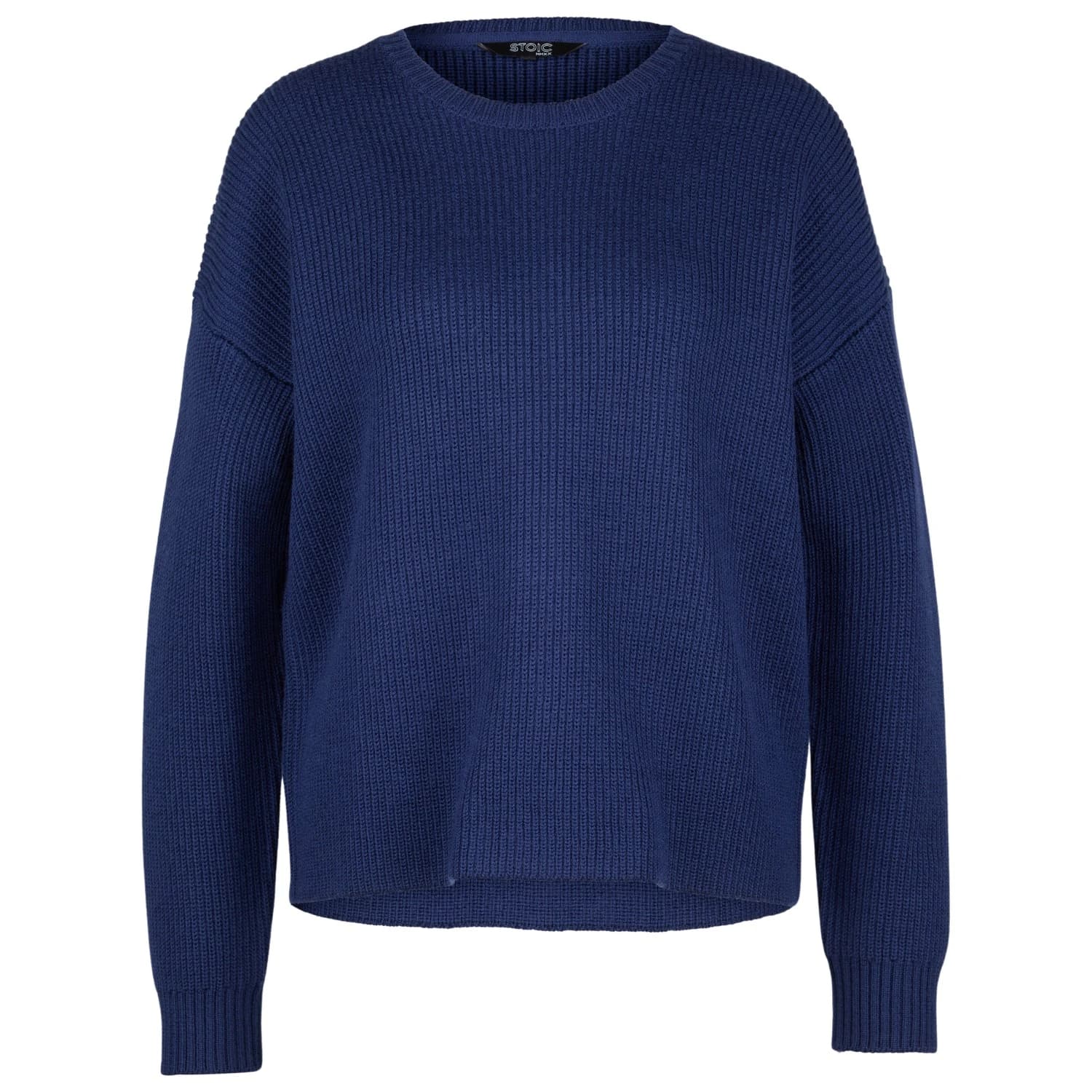 Дамски вълнен пуловер Stoic Women's Heavy MerinoKnit MMXX.Rutvik Sweater Merino jumper - Navy Blue