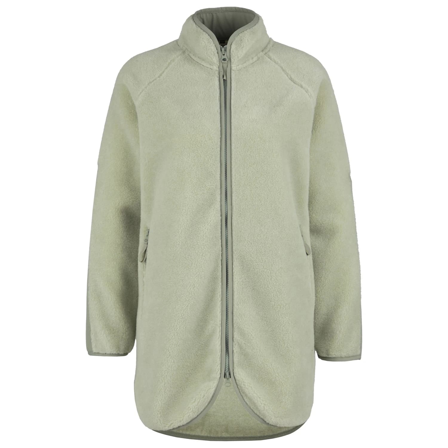 Дамско поларено яке Stoic Women's MerinoHighPile357 VallsboSt. Coat Fleece jacket - Whisper Grey / Sage Grey