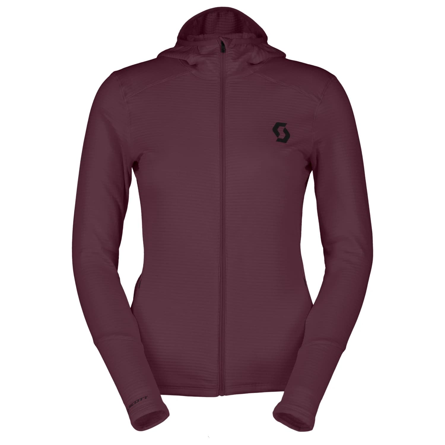 Дамско поларено яке Scott Women's Hoody Defined Light Fleece jacket - Cocoa Red