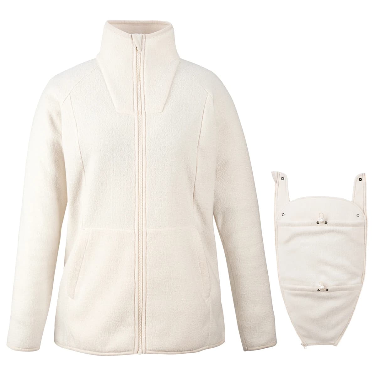 Дамско поларено яке Mamalila Women's Fleece-Tragejacke Basel Fleece jacket - Off White