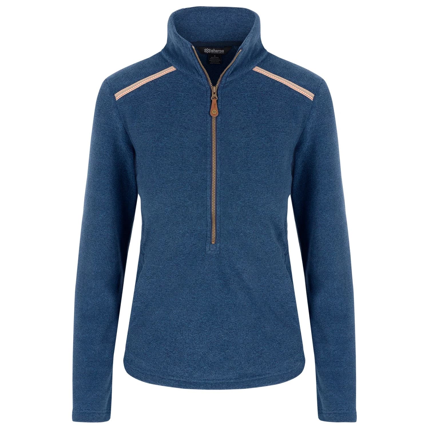 Дамски поларен пуловер Sherpa Women's Rolpa Eco Pullover Zip Fleece jumper - Rathee Blue