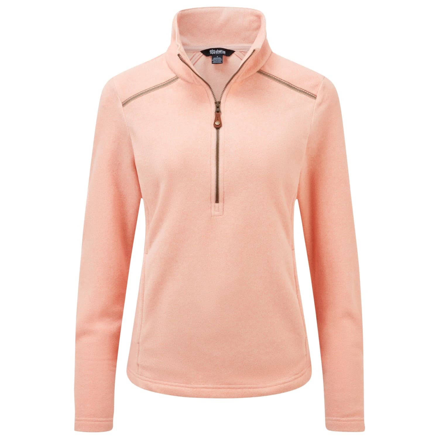 Дамски поларен пуловер Sherpa Women's Rolpa Eco Pullover Zip Fleece jumper - Blush