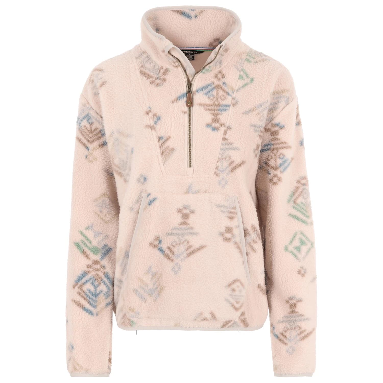 Дамски поларен пуловер Sherpa Women's Uddesya Eco 1/4 Zip Fleece jumper - Goa Sand Yathra