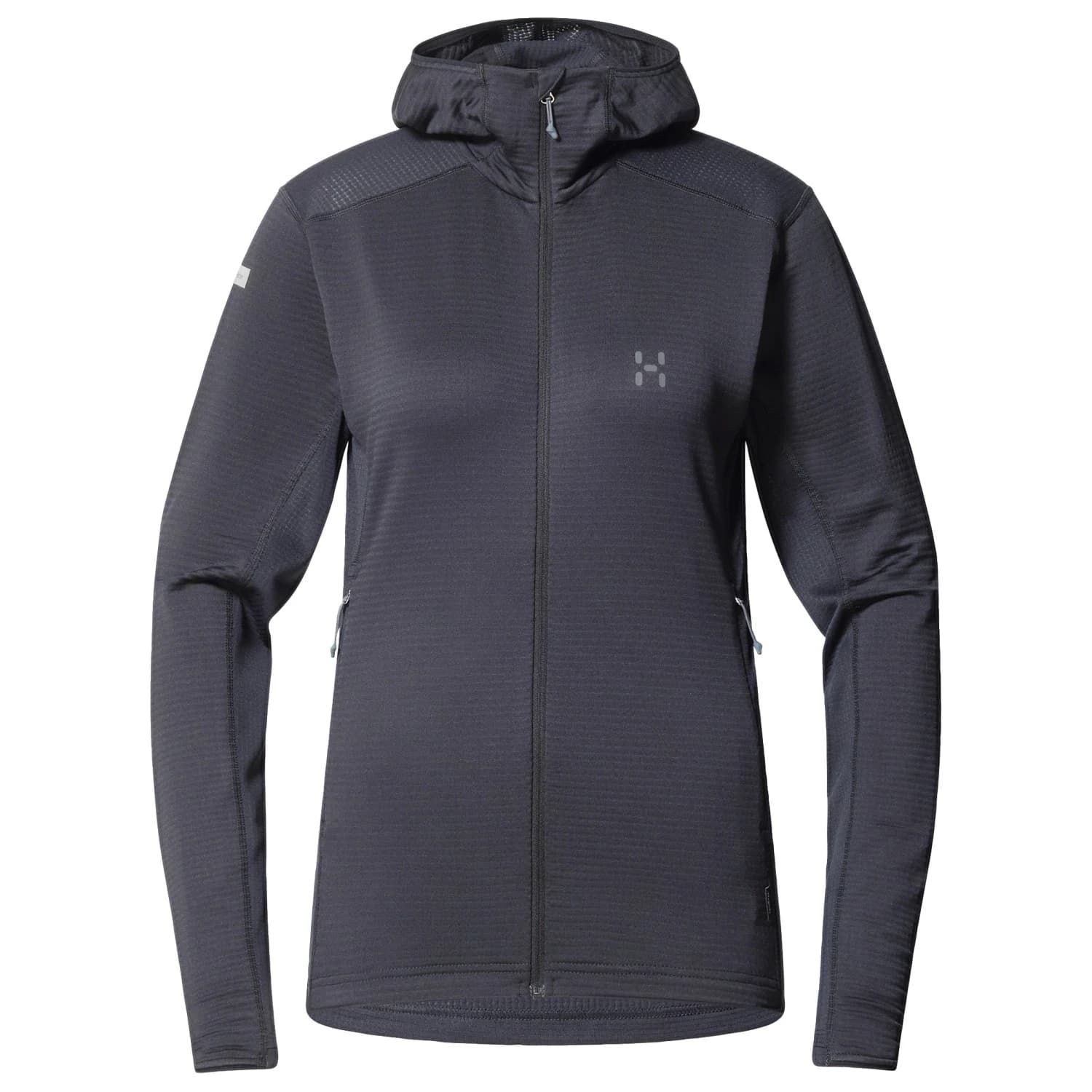 Дамско поларено яке Haglöfs Women's L.I.M Mid Multi II Hood Fleece jacket - True Black