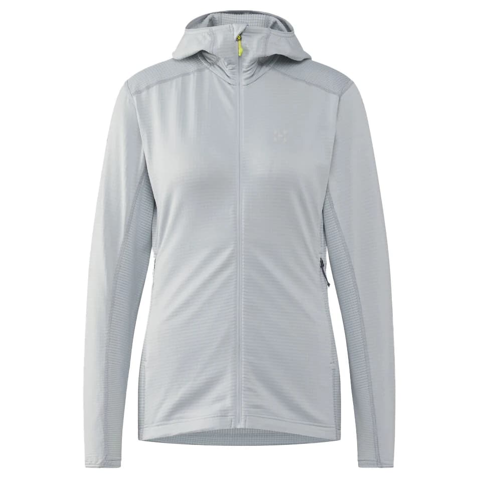 Дамско поларено яке Haglöfs Women's L.I.M Mid Multi II Hood Fleece jacket - Stone Grey