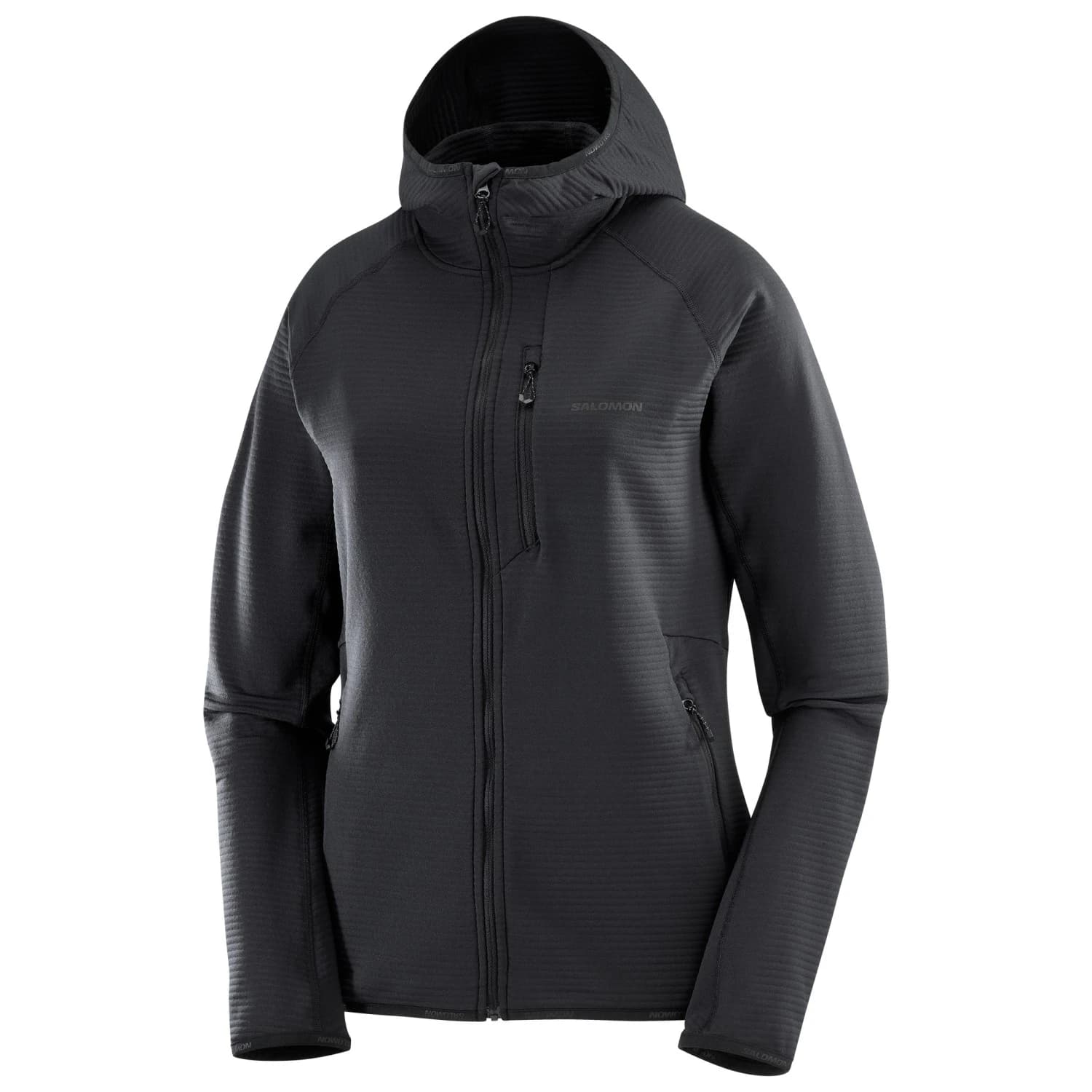 Дамско поларено яке Salomon Women's Essential Lightwarm Fleece jacket - Deep Black