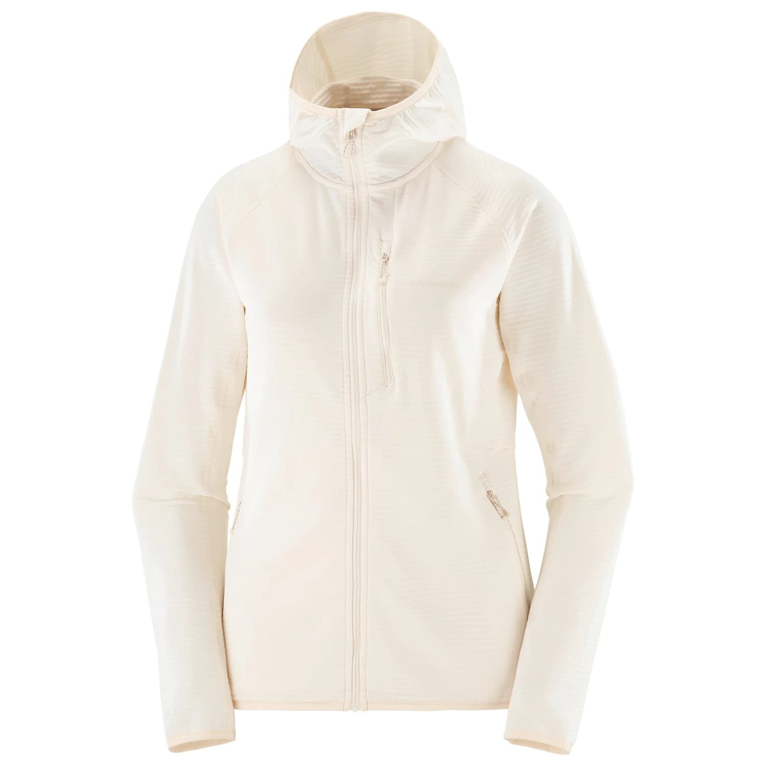 Дамско поларено яке Salomon Women's Essential Lightwarm Fleece jacket - Whisper White