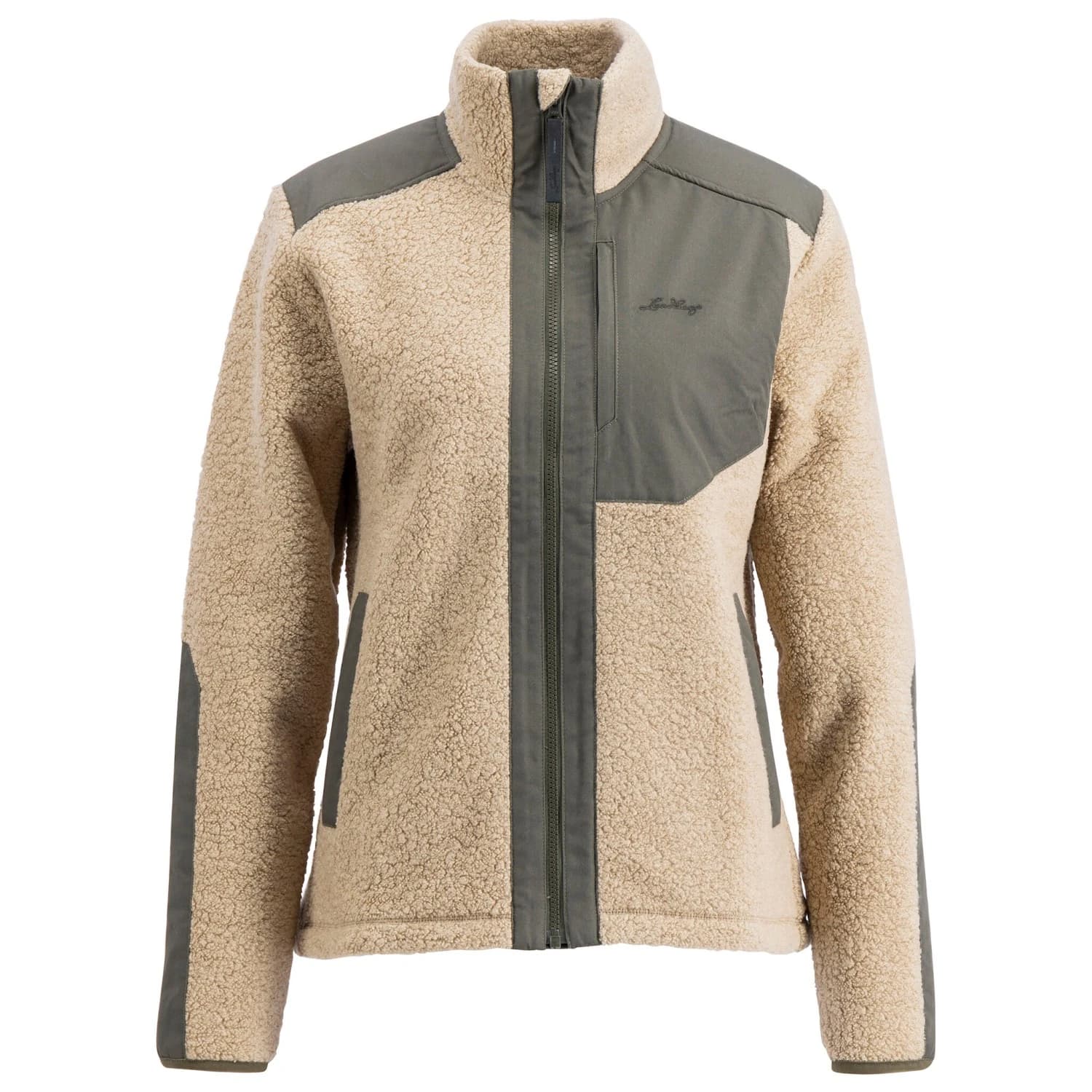 Дамско вълнено яке Lundhags Women's Saruk Wool Pile Mid Full Zip Fleece jacket - Sand