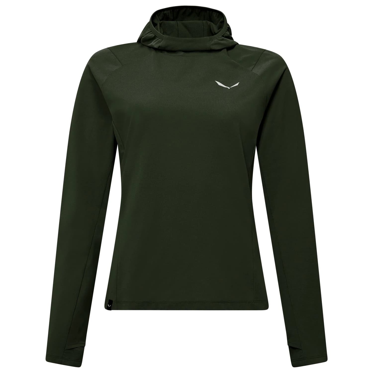 Дамски поларен пуловер Salewa Women's Puez Sun Hoodie Fleece jumper - Dark Olive
