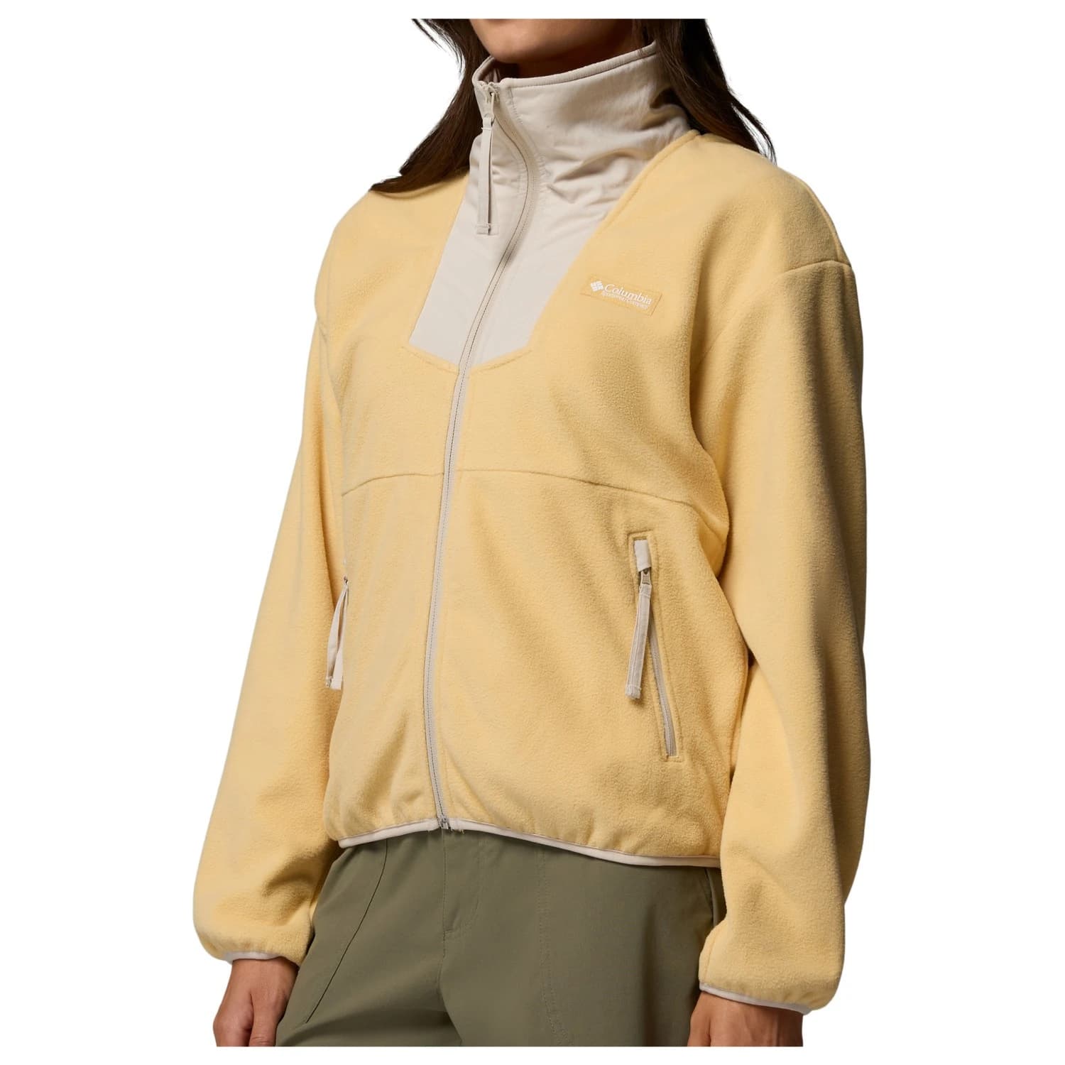 Дамски поларен пуловер Columbia Women's Sequoia Grove Full Zip Fleece Fleece jumper - Sand Dune