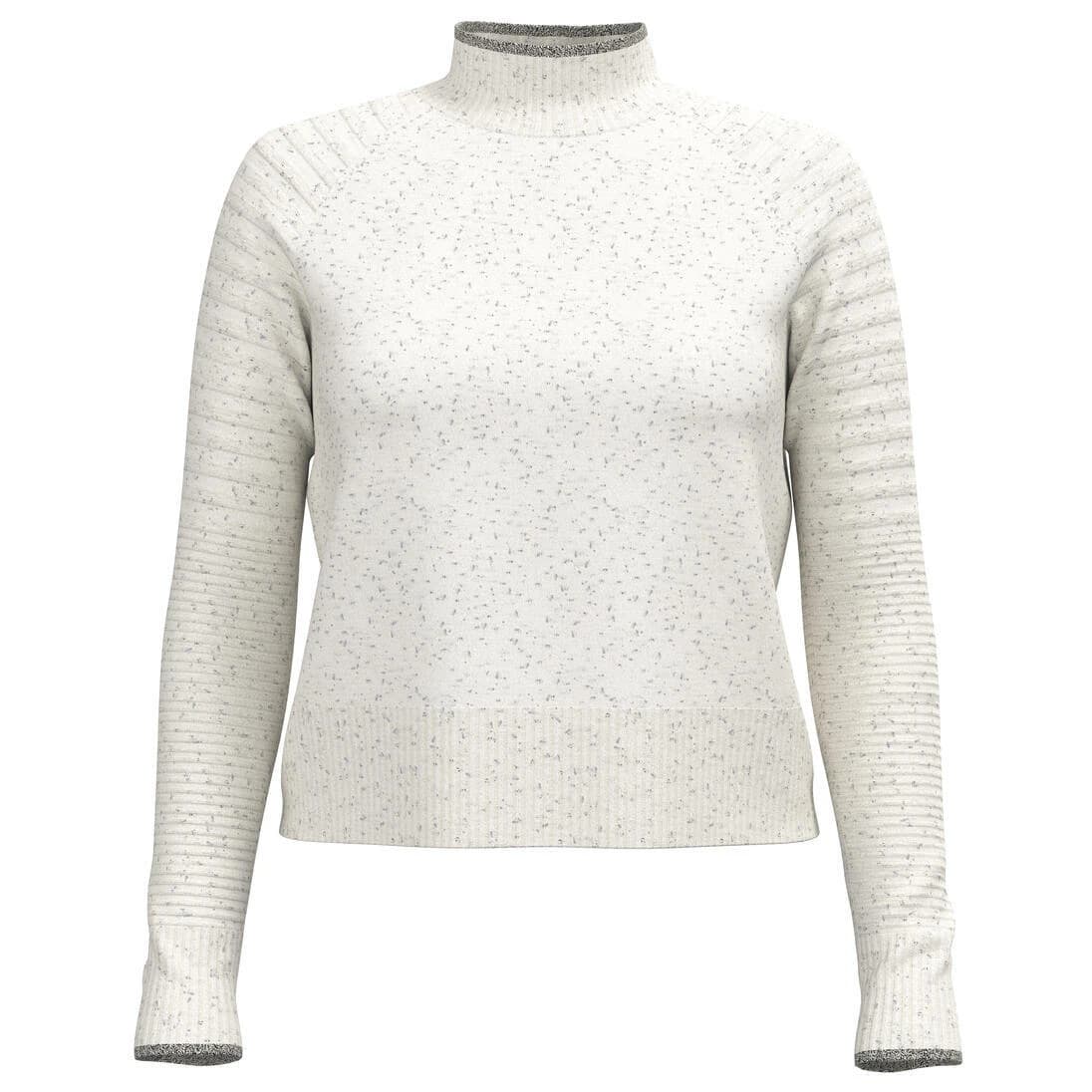 Дамски вълнен пуловер Smartwool Women's Edgewood Mock Neck Sweater Merino jumper - Natural Donegal