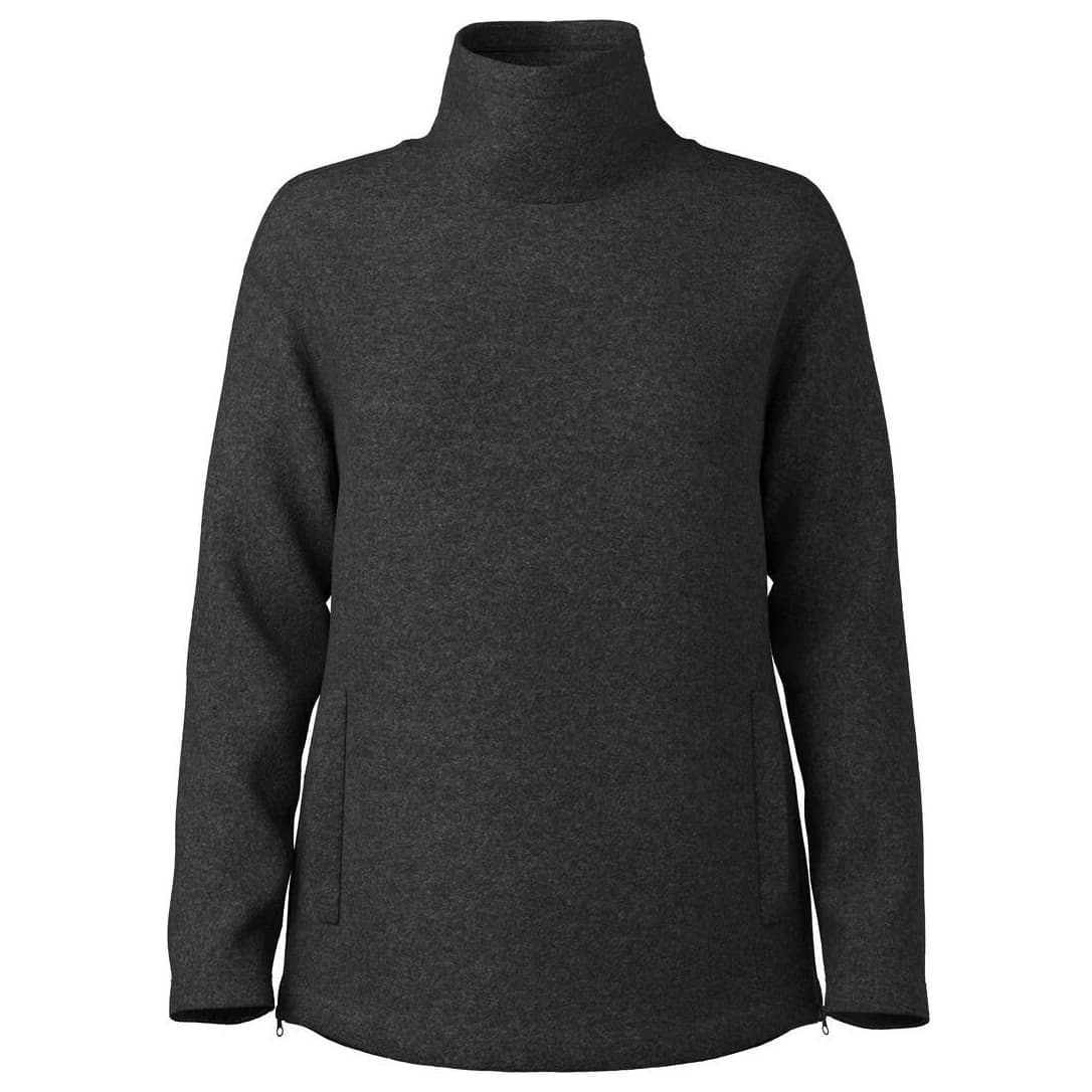 Дамски вълнен пуловер Smartwool Women's Second Cut Fleece Pullover Fleece jumper - Charcoal