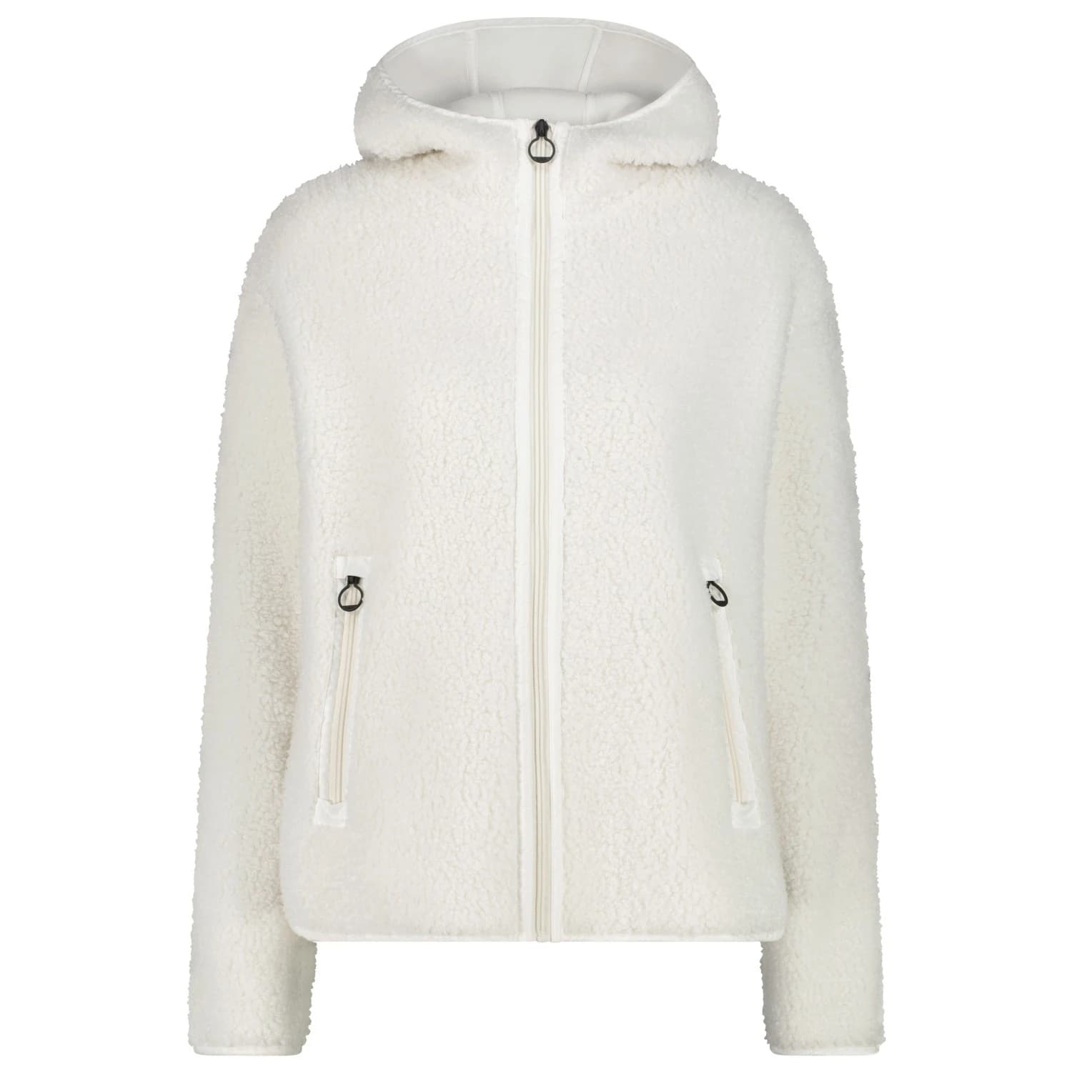 Дамско поларено яке CMP Women's Jacket Fix Hood Bonded Teddy Fleece jacket - B.Co Gesso