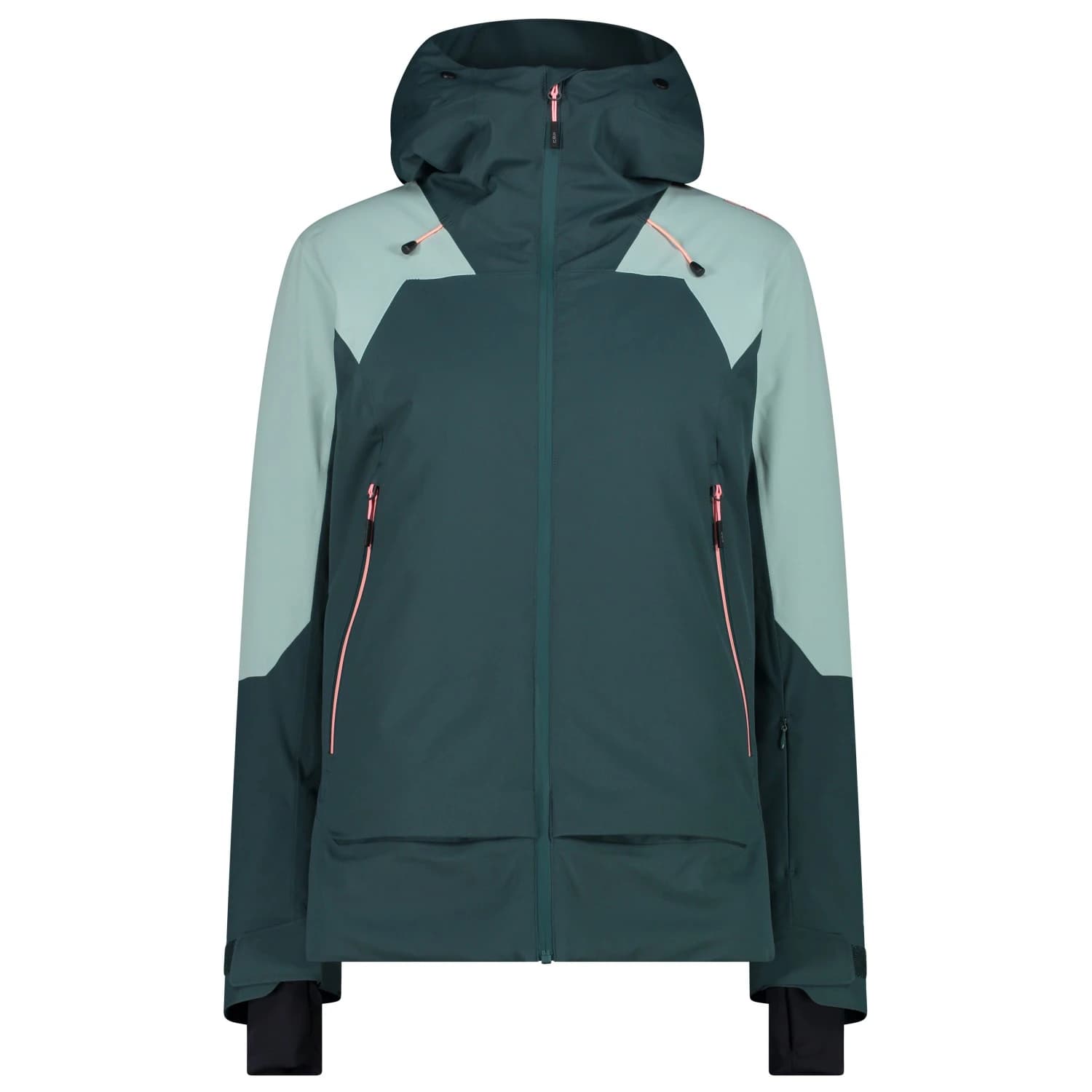 Дамско поларено яке Cmp Women's Jacket Fix Hood Twill Ski jacket - Trek Green