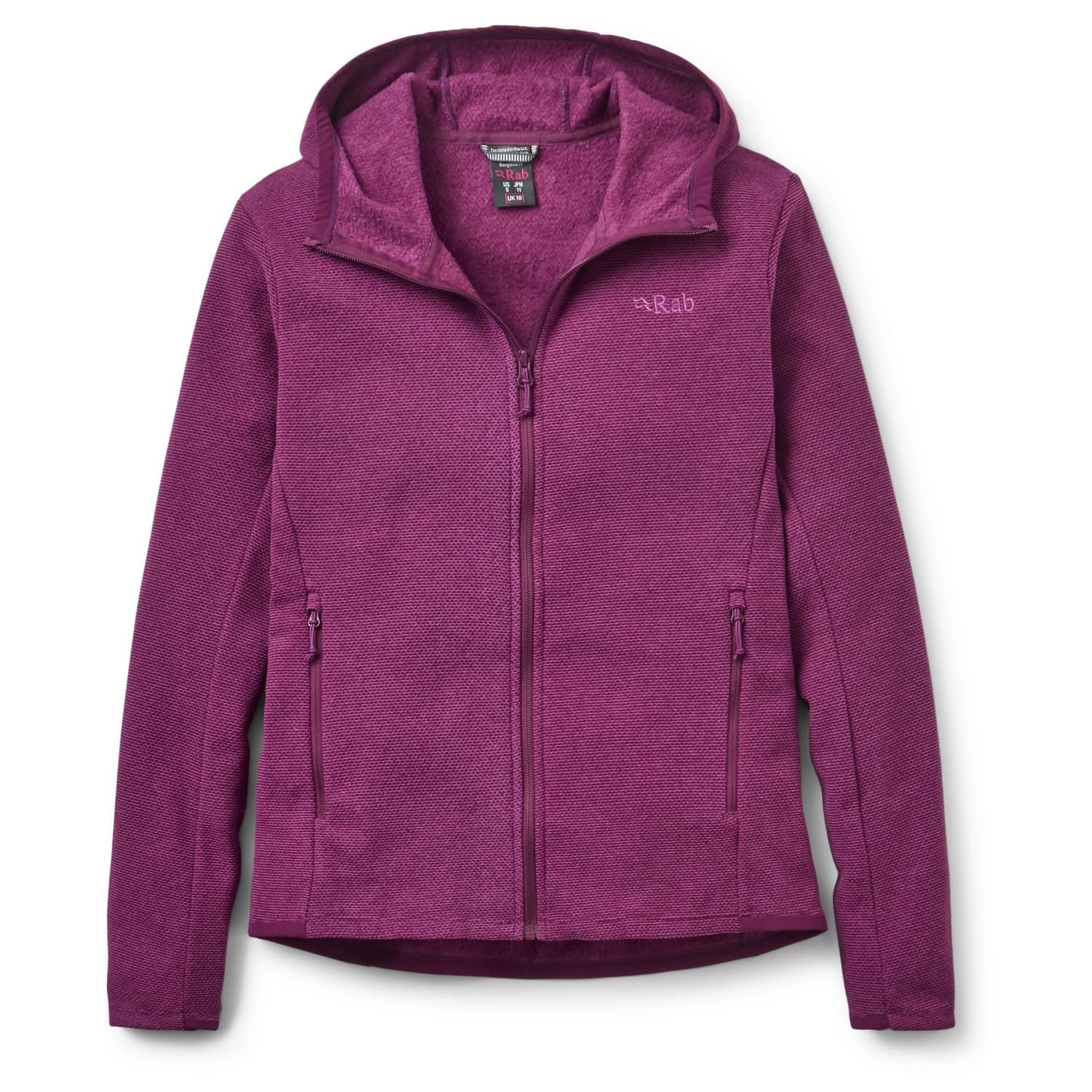 Дамско поларено яке Rab Women's Stavel Hoody Fleece jacket - Mulberry