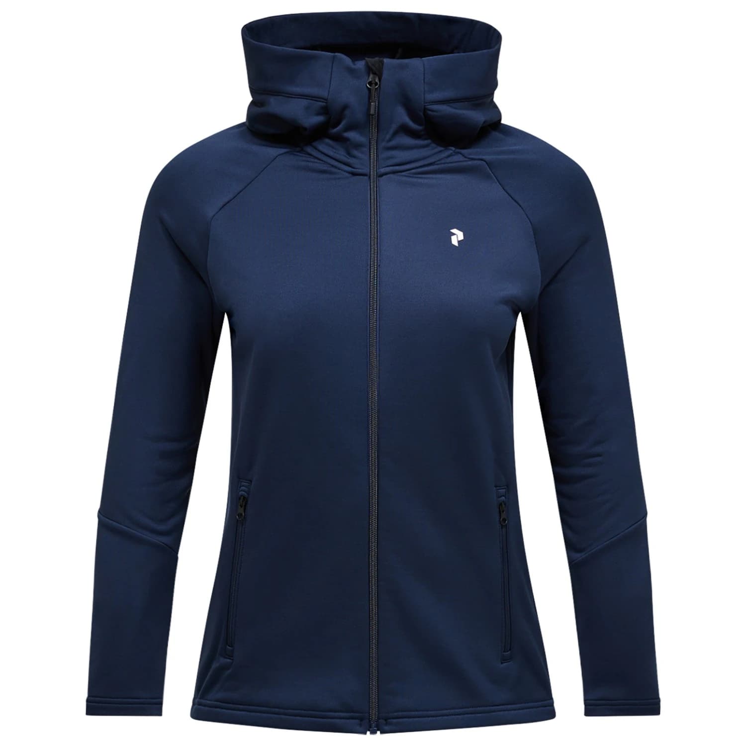 Дамско поларено яке Peak Performance Women's Rider Essentials Zip Hood Fleece jacket - Blue Shadow