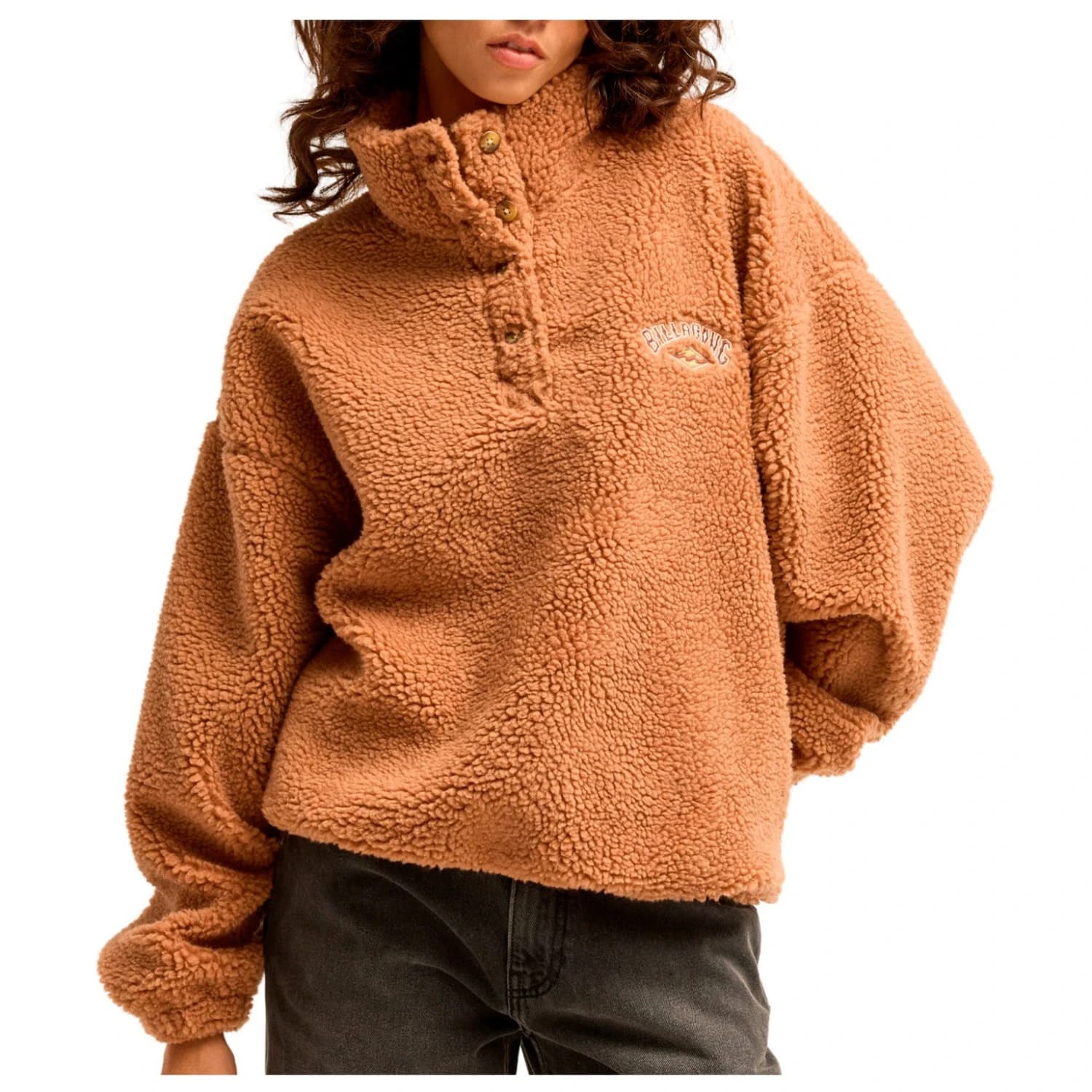 Поларен пуловер Billabong Women's Run The Road Fleece jumper - Sugar Almond