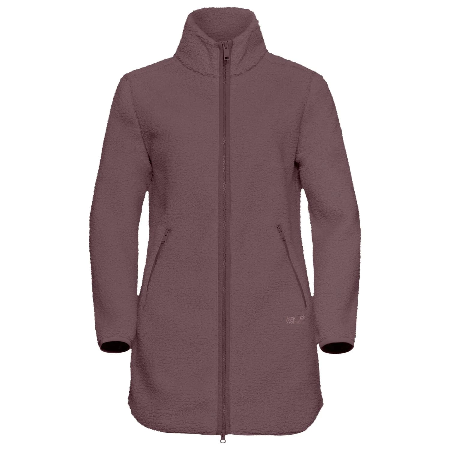 Дамско поларено яке Jack wolfskin Women's High Curl Coat Fleece jacket - Sheer Plum