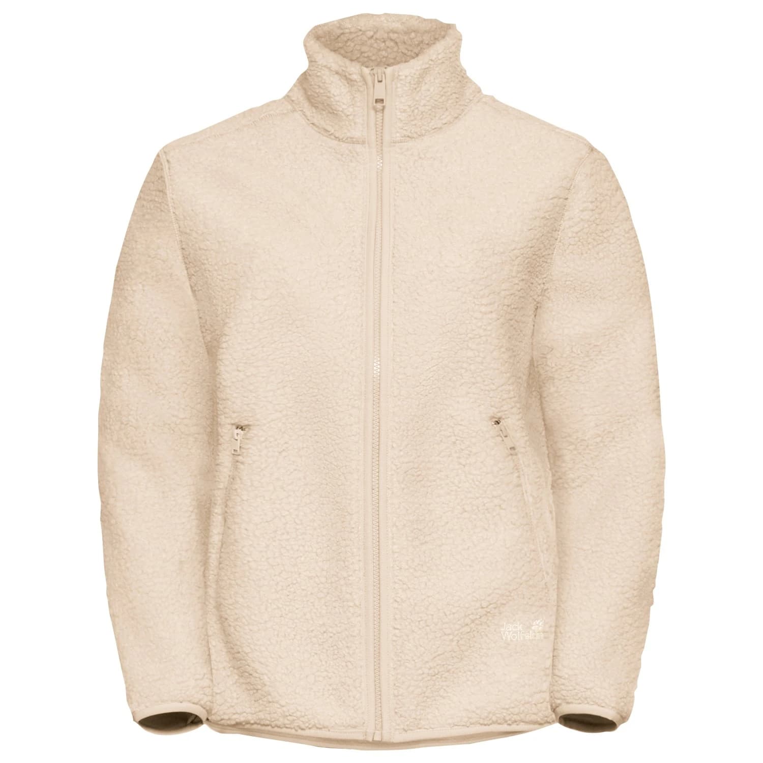 Дамско поларено яке Jack Wolfskin Women's High Curl Jacket Fleece jacket - Oyster