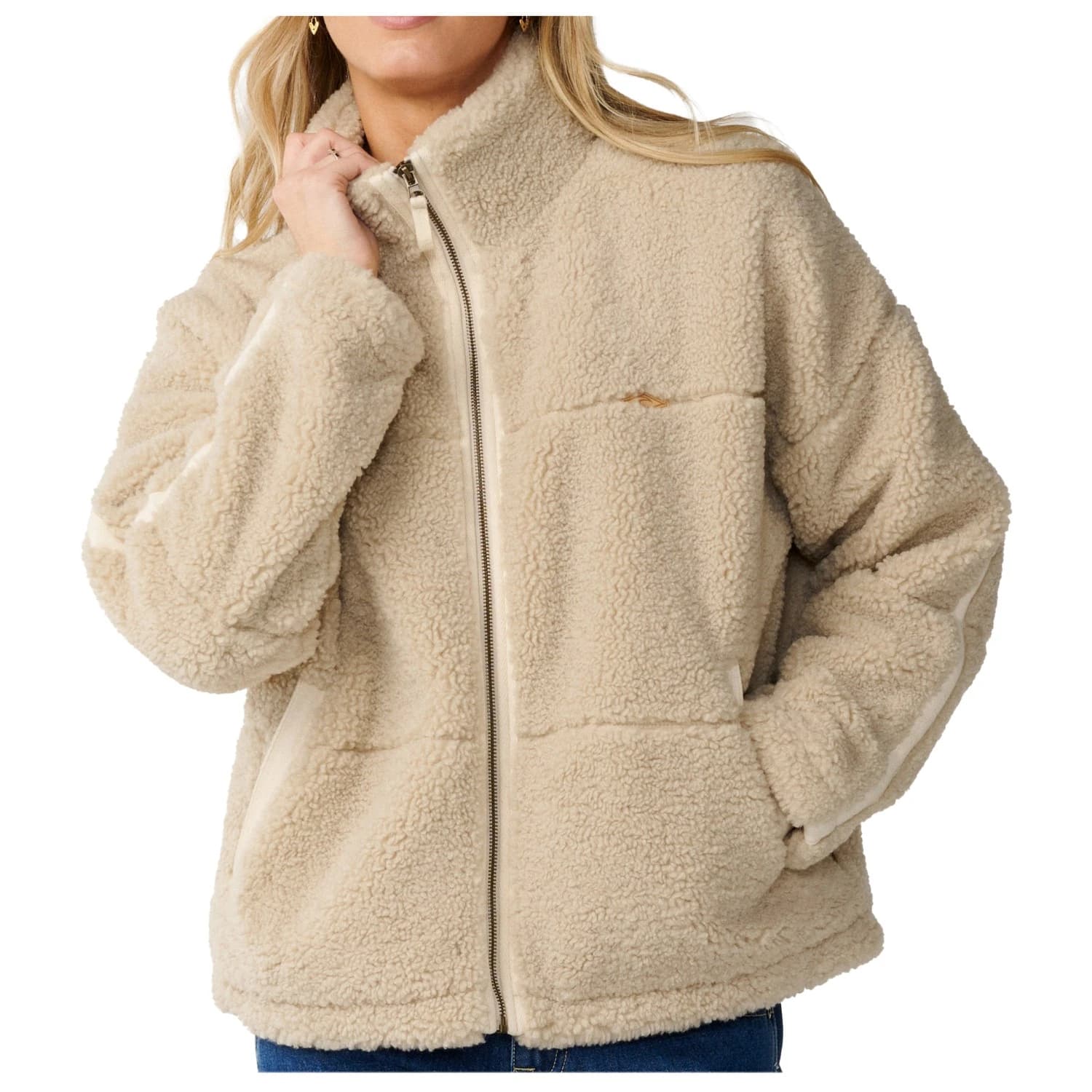 Поларено яке Rip Curl Women's Cala Nights Sherpa Jacket Fleece jacket - Natural