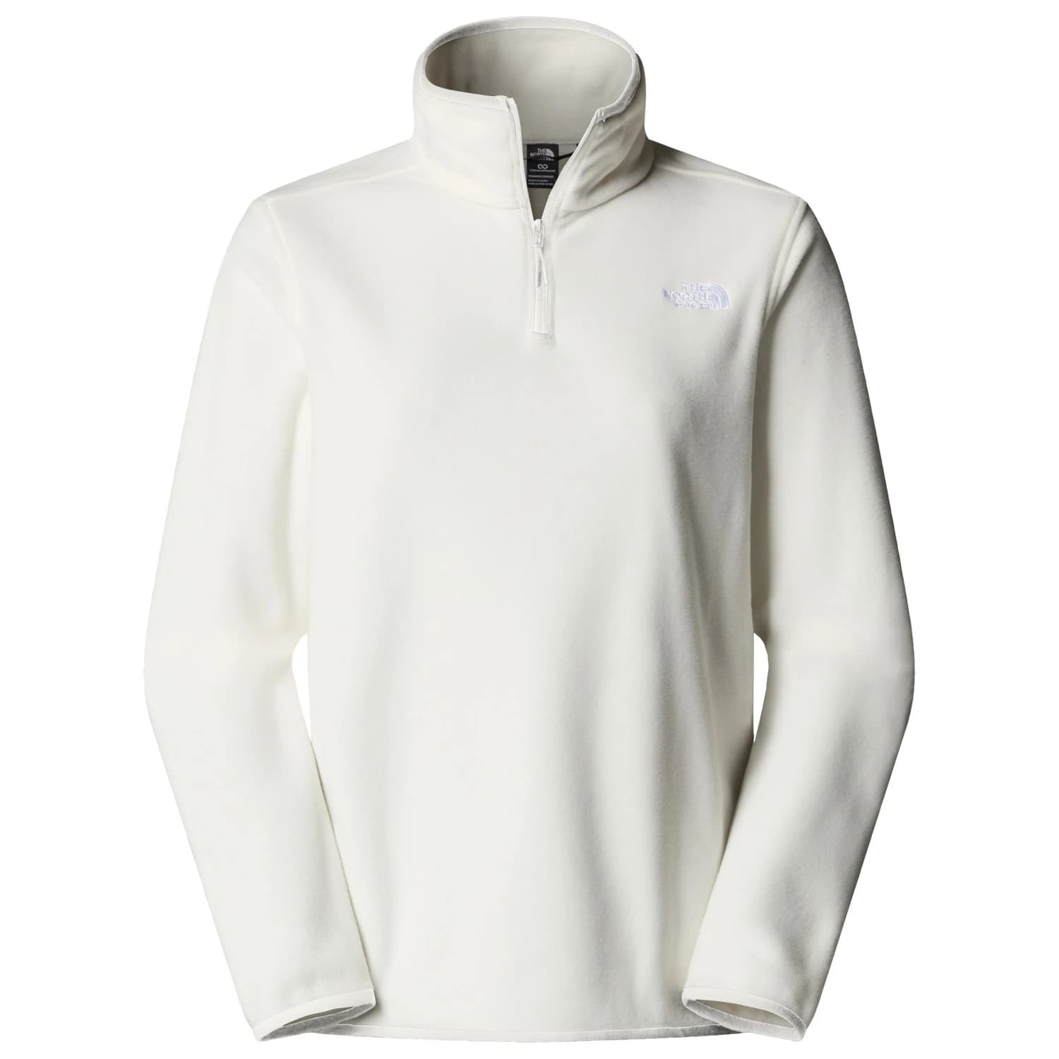 Дамски поларен пуловер The North Face Women's Glacier Fleece 1/4 Zip Jacket Fleece jumper - White Dune
